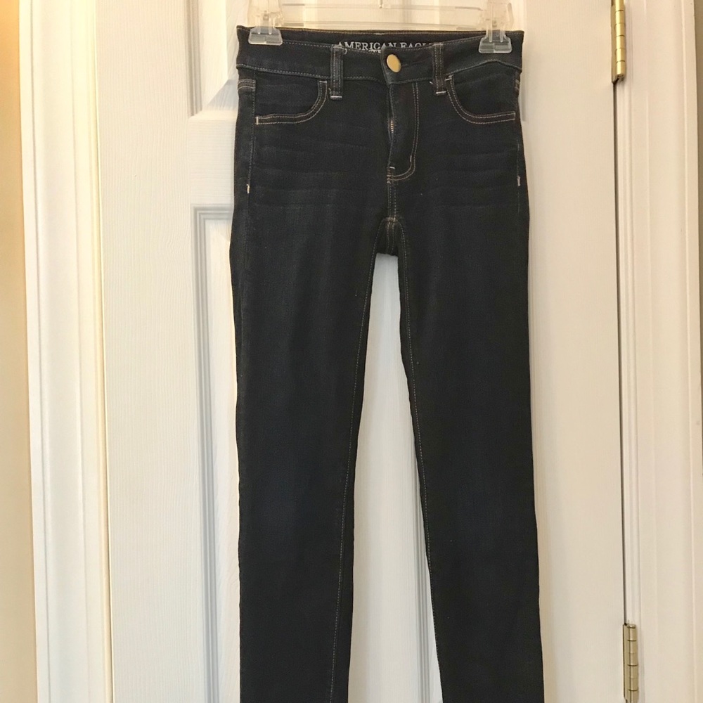 American Eagle Dark Wash High Waisted Jeggings